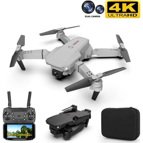 2020 new E88 pro drone 4k HD dual camera visual positioning 1080P WiFi fpv mini drone height preservation rc quadcopter VS E68