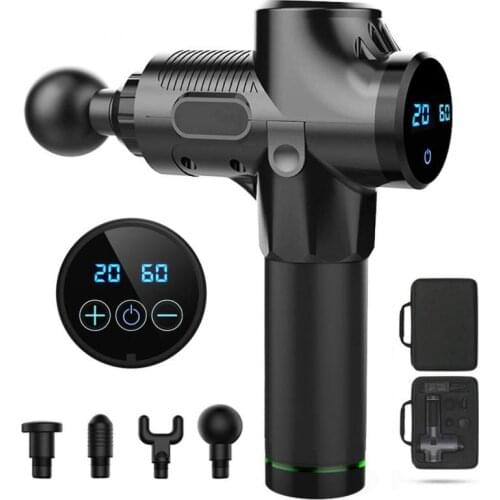 3300r/min Electric Tissue Massge Gun With Bag Body Fascia Gun Deep Vibration Muscle Massager Pain Relief Therapy for Body Health