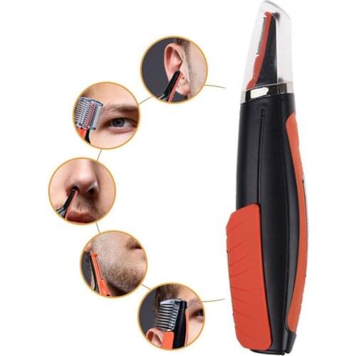 Electric Hair Removal Shaver Multifunction Micro Hair Trimer Ear Nose Eyebrow Trimmer LED Light Face Care Personal Shape trim