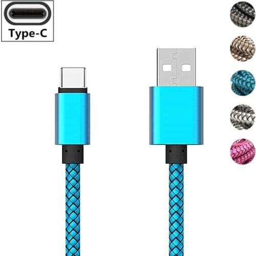 USB C Cable For Samsung galaxy Feel 2 S8 S9 S10 A50 A70 A20 M30 Honor 20 10 2M 3M Fast Charging Data Sync USB Cable Charger Cord