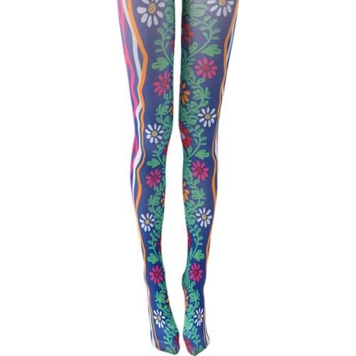 Fashion Sexy Designs Digital Print Tights Womens Pantyhose Ladies Thick Soft Stockings