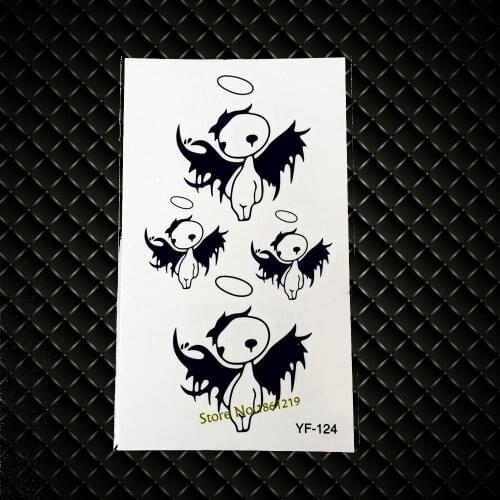 New Lovely Disposable Tamporary Tattoo Sticker GYF-124 Sad Angel Harajuku Desgin Sexy Girls Ladies Body Makeup Waterproof Tattoo