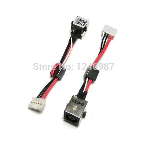 WZSM New DC Power Jack connector with cable For Dell Inspiron DELL 15R 3560 5520 7520 Wholesale