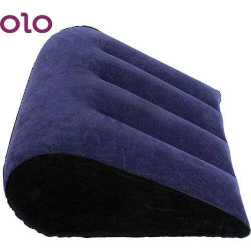 OLO Inflatable Erotic Products Magic Wedge Pillow Cushion Pad Sex Furniture Pillow Adult Game Triangle Sex Toys for Couples