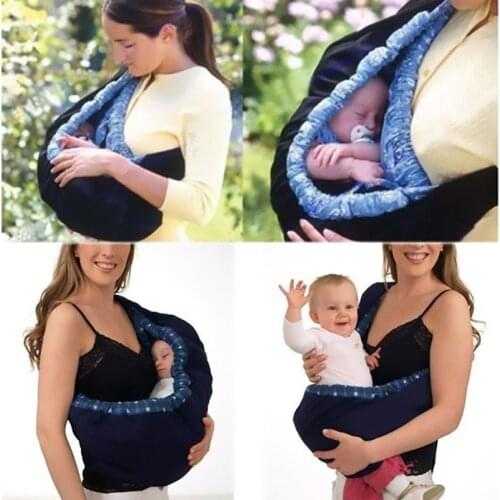 Newborn Baby Swaddling Straps TC Pure Cotton Baby Backpack Feeding Bag Baby Sling Wrap Swaddling Nursing Front Carry Ring Sling