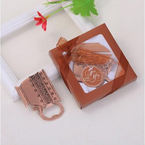 Reative retro Cup Bottle Opener Souvenirs Wedding Favors and Gifts for Guest Festive Party Supplies promotional gift