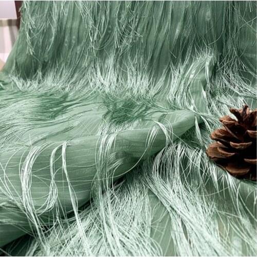 Long Fringe Tassel Chiffon Fabric Sewing Long Hair Tassel For T-shirt Skirt Dress Dance Clothing Stage Clothes Material