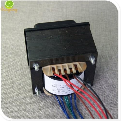 6P3P/EL34 vacuum tube transformer 330V-0-330V Dual group 6.3V /5A single group 5V/4A Electron tube rear stage power amplifier