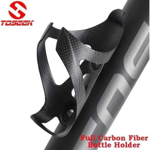 TOSEEK Bicycle Water carbon bottle cage MTB Road Bike Full Carbon Fiber Bottle Holder Ultra Light Cycle Bottle Cage Equipment
