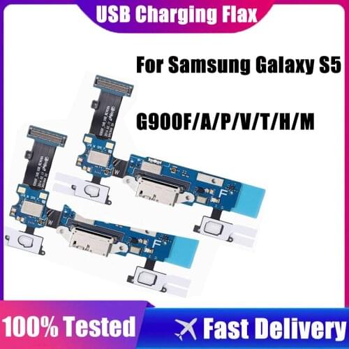 The New USB Charging flex cable For Samsung S5 G900 F/A/T/V/P/H/M Charger Charging Port Dock Connector Micro USB Port Flex Cable