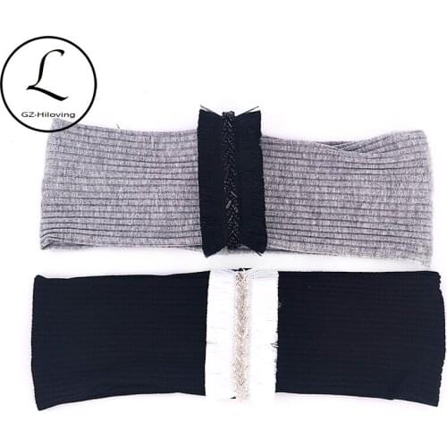 GZhilovingl Casual Women Tassel Ribbon Cotton Headbands Turban Ladies Cotton Elastic Hair Band Accessories Girls Headwear Gift