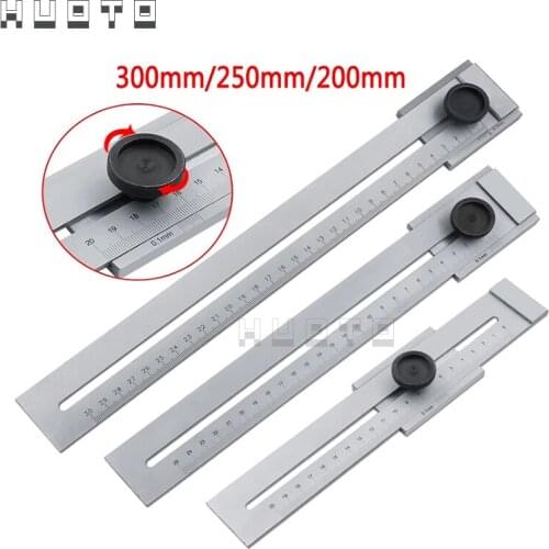 0-200mm 0-250mm 0-300mm Screw Cutting Marking Gauge Mark Scraper Tool For Woodworking Measuring layout tools