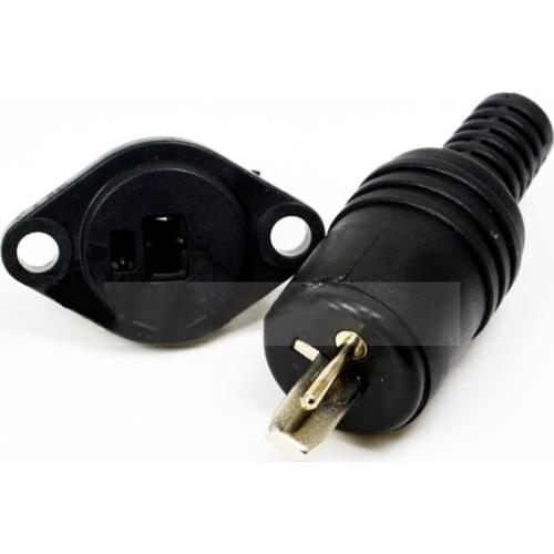 1PC Factory Price 2 Pin DIN Male Speaker Plug 2-Pin Plug Hifi Loudspeaker Solder Connectors European Speaker Plug And Socket