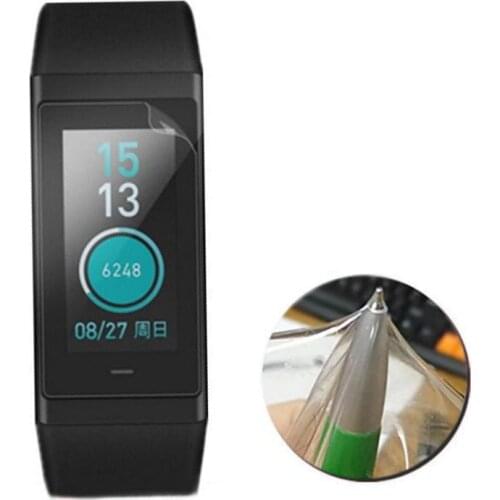 2pcs Soft TPU Clear Protective Film Guard For Xiaomi Huami Amazfit Cor Midong Smart band Wristband Full Screen Protector Cover