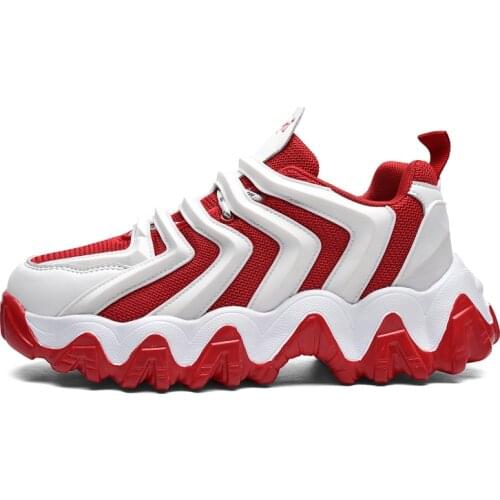 2021Summer New Style Korean Wild Couple Sneakers Breathable Mesh Pu Material Wear-resistant Non-slip Fashion Running Shoes