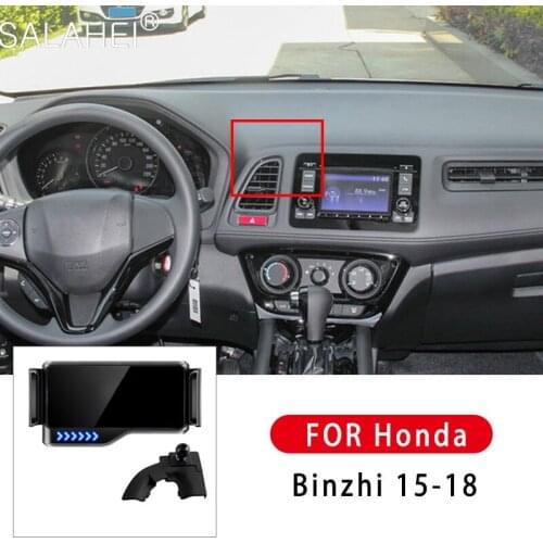 2021Car Smart Electric Locking Mobile Phone Holder For Honda Binzhi 2015 2016 2017 2018 Air Vent Clip Stand Auto Induction Mount