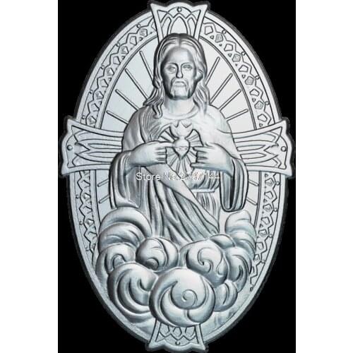 Jesus pendant 3D model relief figure STL format Religion 3d model relief for cnc in STL file format