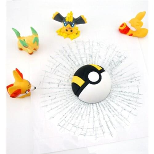 3D three-dimensional elf ball car stickers car decoration stickers personality funny tennis stickers smashing glass windows