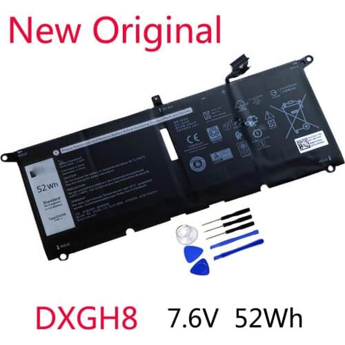 New DXGH8 Laptop Battery For Dell XPS 13 9380 9370 7390 For Dell Inspiron 7390 2-in-1 7490 G8VCF H754V 0H754V P82G 7.6V 52Wh