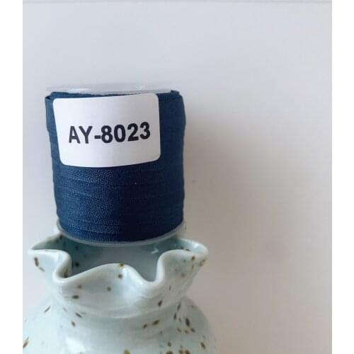 AY-8023 A Roll Wholesale 2mm-36mm 100% Pure Silk Embroidery Ribbons Handcraft Supply Double Faced Thin Taffeta Silk Ribbon