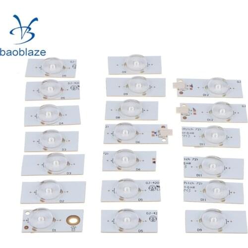 Dolity 20Pcs 6V SMD Lamp Beads with Optical Lens Fliter for 32-65 inch LED TV Repair