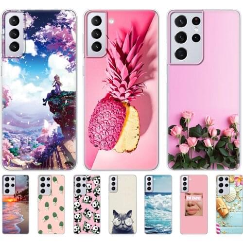 For Samsung Galaxy S21 | S21+ | S21 Ultra 5G Case For Samsung S21 plus Back Phone Cover GalaxyS21 S 21 Silicon Soft TPU Bumper