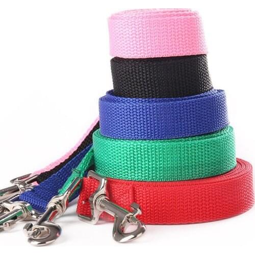 1.5cm Width Dog Rope Custom Black Leash For Dog Pet Traction Rope Long Dog Lead 3m 6m 10m Running Leash For Chihuahua Puppy