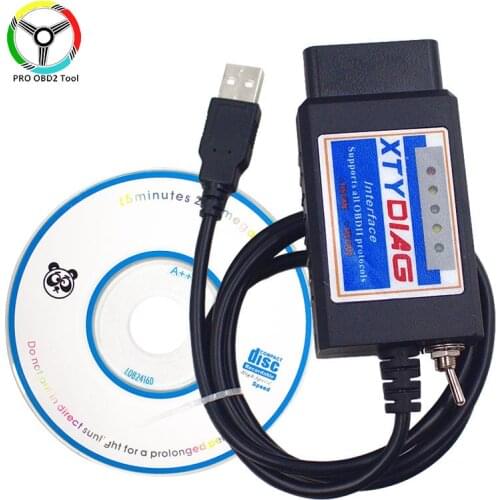 ELM327 V1.5 PIC18F25K80 Chip USB Switch OBDII ELM 327 Code Reader HS CAN /MS CAN for Forscan OBD2 Diagnostic Tool