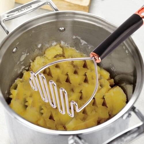 Stainless Steel Potato Mashers Garlic Mud Pressure Puree Vegetables Salads Mushroom Crusher Crushing Tool Kitchen Vegetable Tool