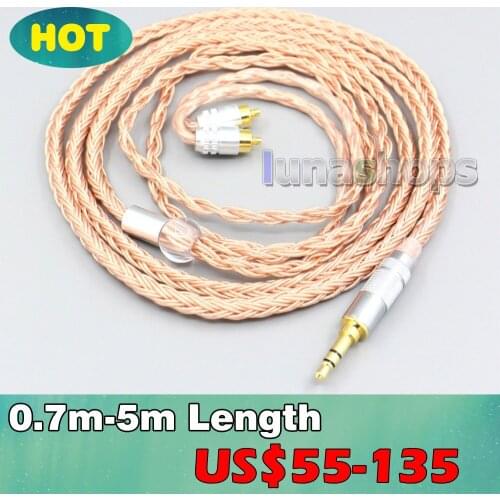 2.5mm 3.5mm XLR Balanced 16 Core 99% 7N OCC Earphone Cable For Sony IER-M7 IER-M9 IER-Z1R LN006736