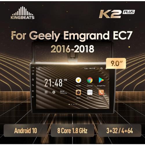 KingBeats Android Octa-Core head unit HU 4G in Dash Car Radio Multimedia Video Player Navigation GPS For Geely Emgrand EC7 1 2016 - 2018 no dvd 2 din Double Din Android Car Stereo 2din