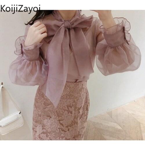 Женские шифоновые рубашки KOIJIZAYOI China At AliExpress