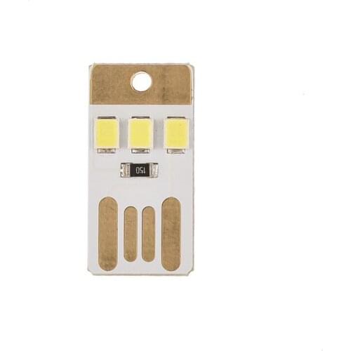 Mini USB 0.6W 2835 SMD 3 LED Bulbs Night Light White Lamp