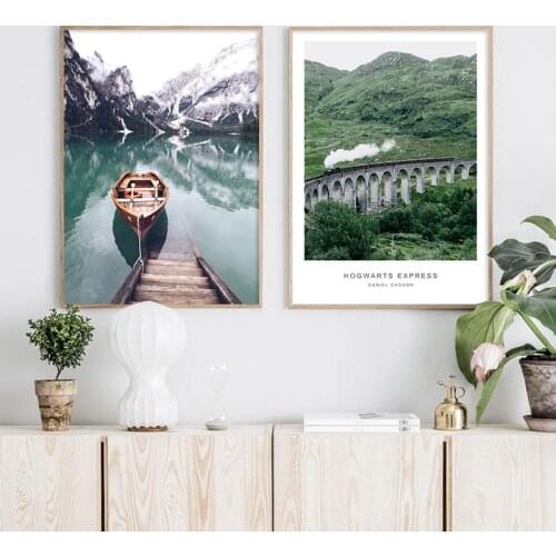 Nature Nordic Style Landscape Canvas Paintings Posters and Prints Wall Art Picture for Living Room Home Decoration