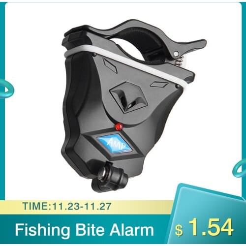 New Electronic Fishing Bite Alarm With Sound LED Lights Indicator Fish Bite Alarms Buzzer Loud Siren Daytime Night Indicator