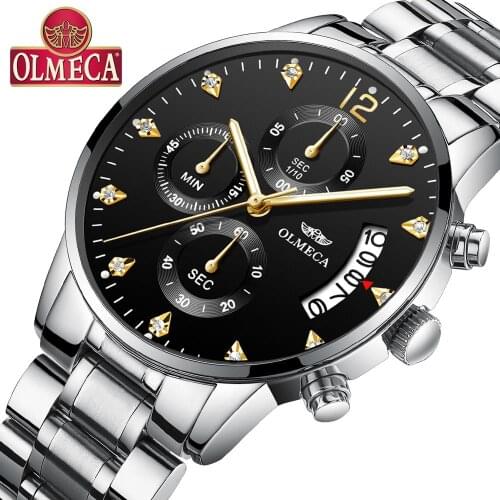 Olmeca Mens Gold Watch