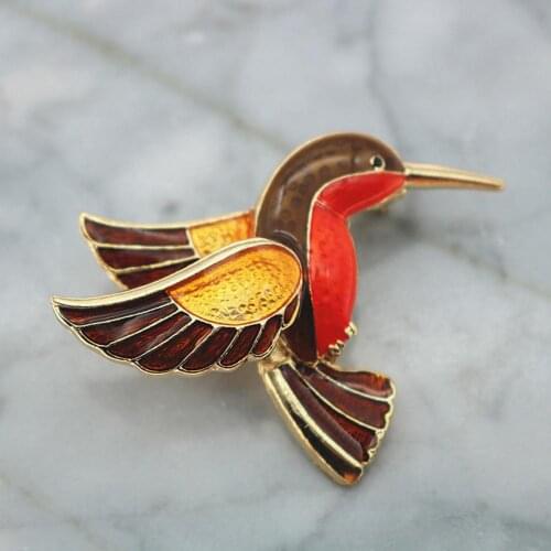 Retro Bird Brooch Pin Collar Enamel Badge Women Jeans Hat Scarf Clothes Jewelry new