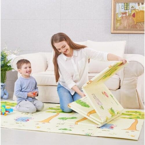 Folding Mat For Children XPE Foam Baby Playmat Childrens Carpet Soft Floor Pad Toddler Blanket Toys For Kids Crawling Rug