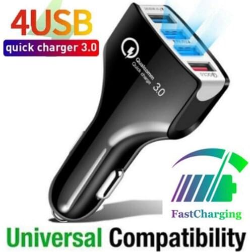 2-4 USB Universal Car Fast Charger Socket 12V Distributor Power Adapter Cigarette Lighter High Quality Usb Charger