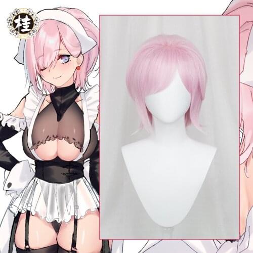 Pre-sale UWOWO Anime Fate Grand Order/FGO Miyamoto Musashi Douji Ver. Cosplay Wig 30cm Pink Hair Heat-resistant Wigs