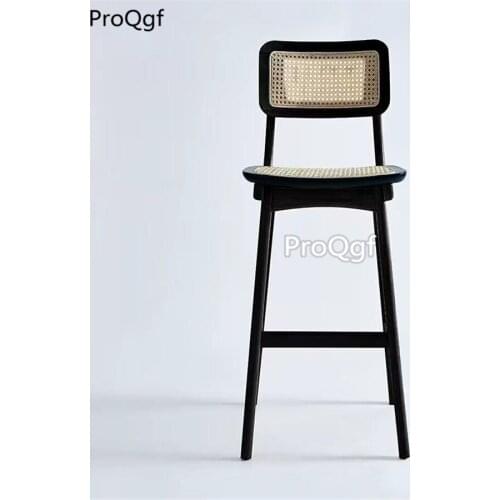 Prodgf 1 Set seat height 74cm ins Wood Rattan Dining Coffee Chair