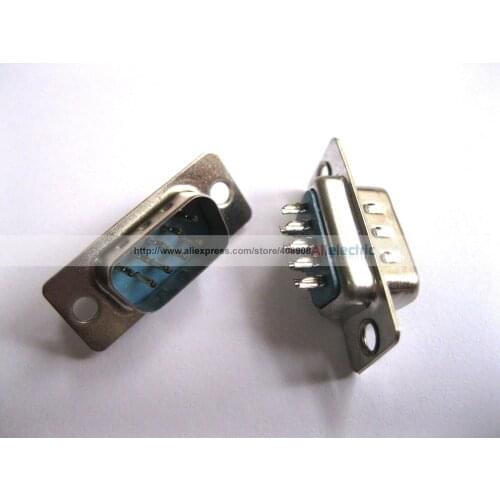 120 Pcs D Sub 9 Pin Male Solder Connector for PC Use