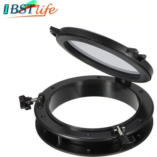 215mm Marine Boat Yacht RV Porthole ABS Plastic Round Port Lights Replacement Windows Port Hole Opening Portlight