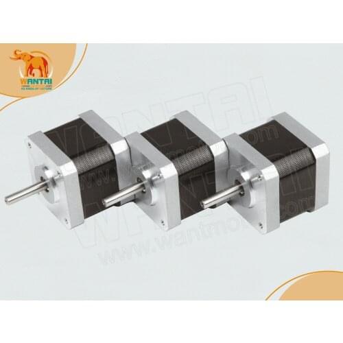 3PCS Wantai 3D Reprap Printer Nema17 CNC Stepper Motor 40mm/5000g.cm, 75 Oz-in/ 1.7A CNC stepper motor stepping motor 2 phases