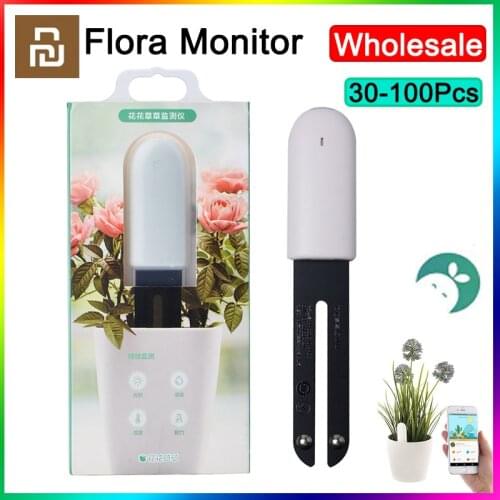 30-100pcs Youpin Flower Monitor Flora Monitor Digital Grass Flower Care Light Soil Humidity Moisture Fertility Monitoring Sensor