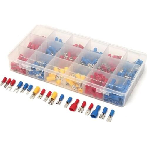 330pcs Crimp Teminal terminales electricos Electrical Terminals Sets Assorted Insulated Fork U-type Set Terminals Connector