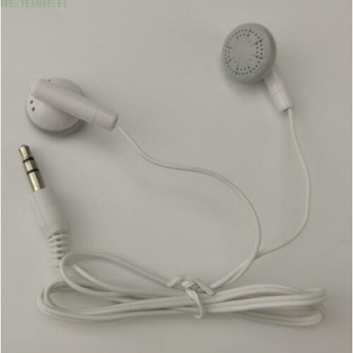 500pcs/lot Cheap Short White Plastic Earphone Wholesale Factory for School Good Sell Wholesale Cheap