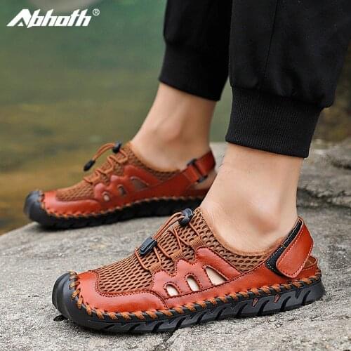 Мужские кожаные сандали Abhoth China At AliExpress