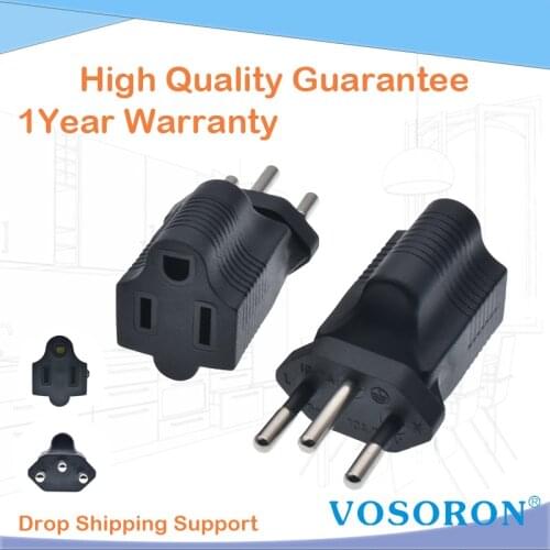 Switzerland Power Adapter Travel Plug TESSAN Swiss Outlet Adapter USA Input for US to Switzerland, Liechtenstein, Type J