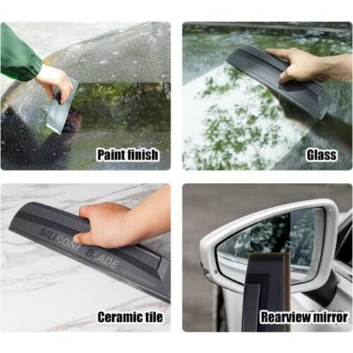 Automobile Glass Wiper Silicone Scraper Clean Glass Wiper Non-marking Water Wiper Automobile Cleaning Tool